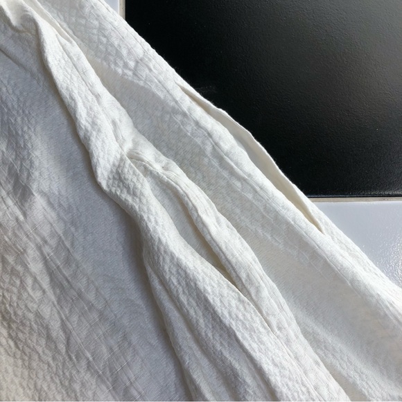 Vince Sheath Dress Textured Snake Print 3/4 Length Sleeves Mod Retro White sz 12 - Picture 5 of 11